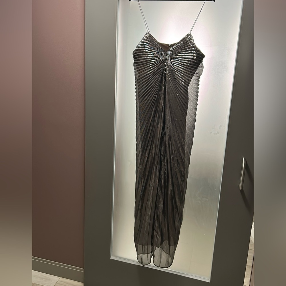 Mac Duggal 2153 Silk Shimmer Dress - Picture 10 of 11